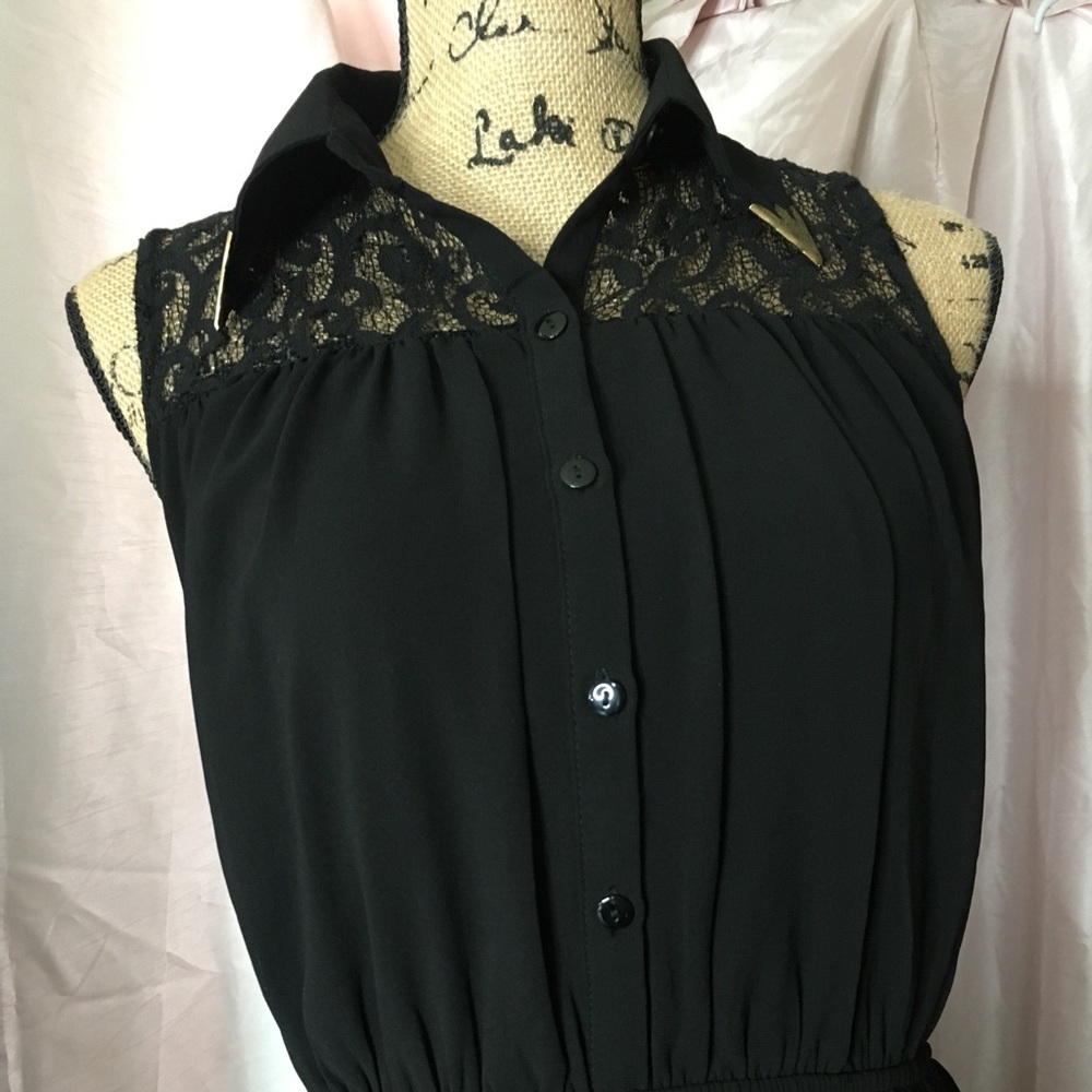 Lace high low dress